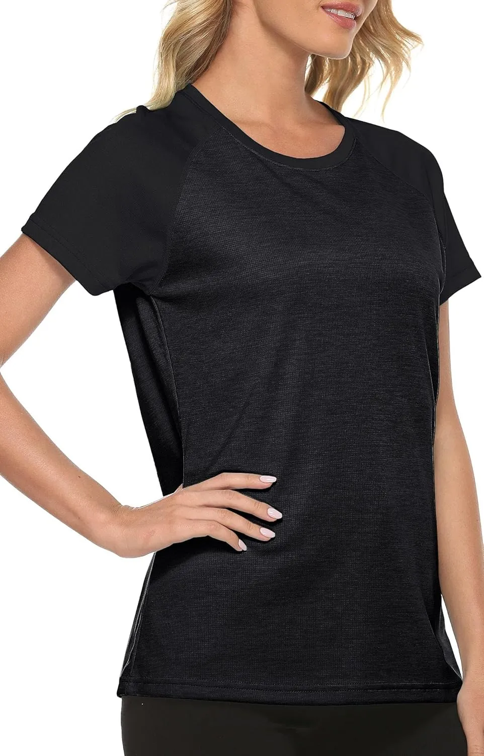 MoFiz Women's Short Sleeve UPF 50  Sun Protection Sports T-Shirt Quick Dry Running Workout Athletic Tee Top
