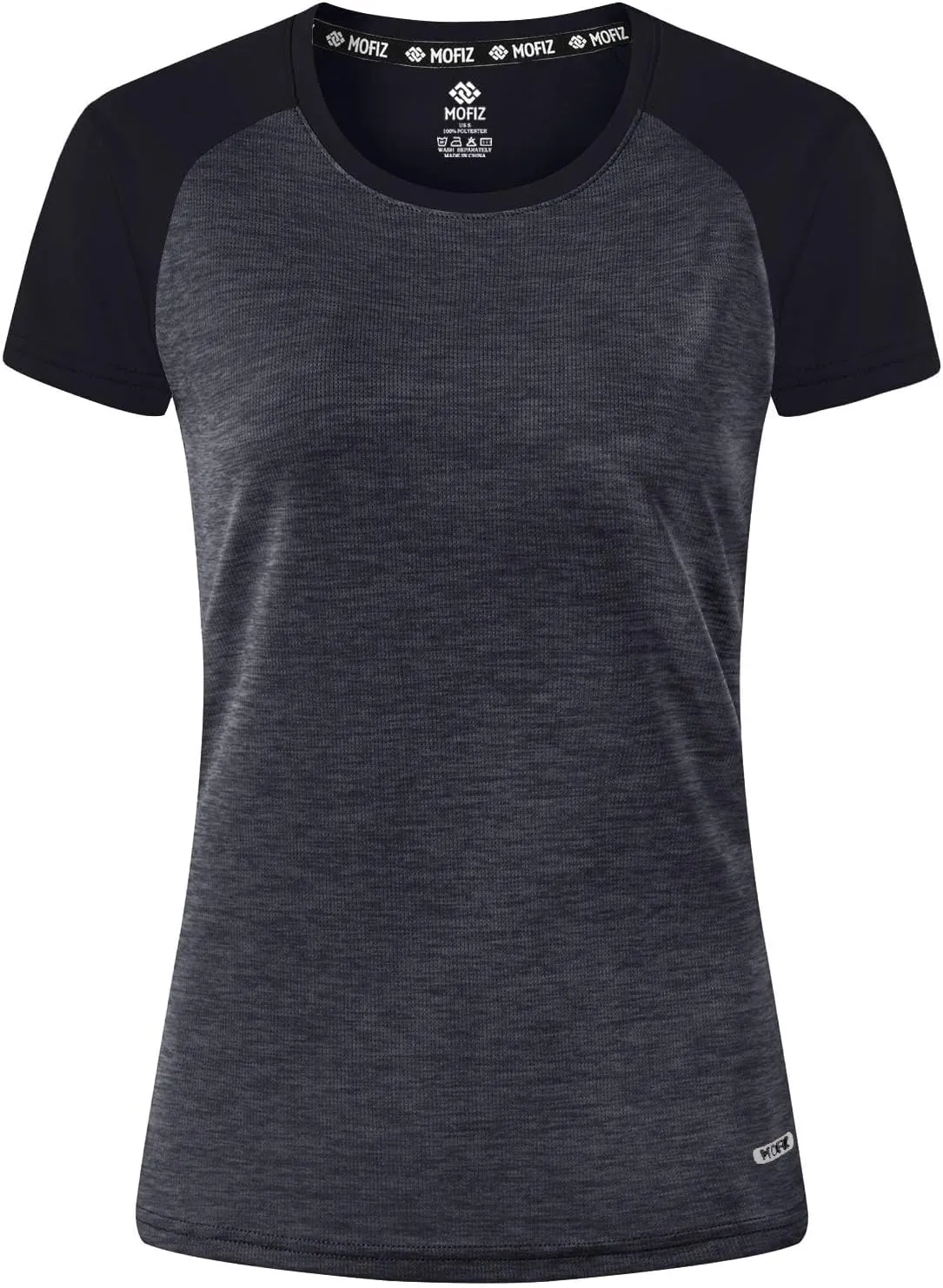 MoFiz Women's Short Sleeve UPF 50  Sun Protection Sports T-Shirt Quick Dry Running Workout Athletic Tee Top