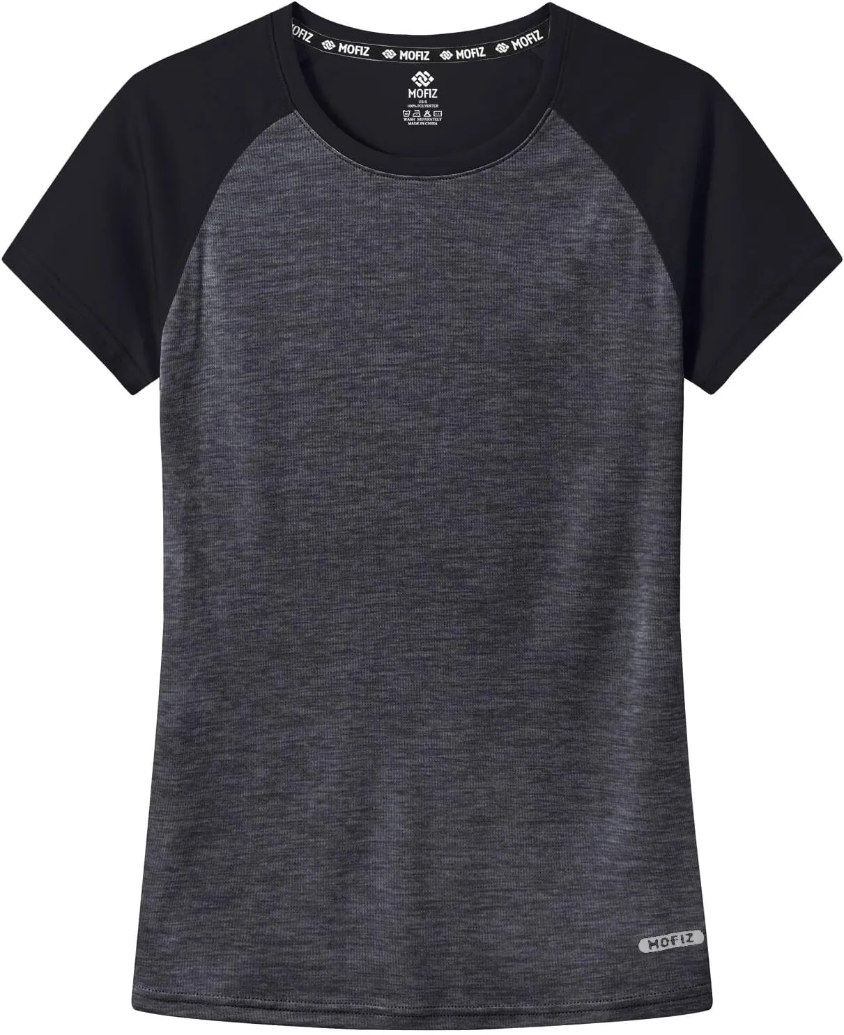 MoFiz Women's Short Sleeve UPF 50  Sun Protection Sports T-Shirt Quick Dry Running Workout Athletic Tee Top
