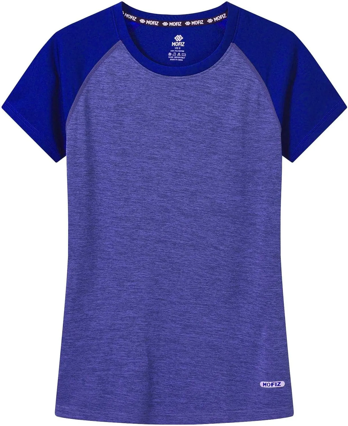 MoFiz Women's Short Sleeve UPF 50  Sun Protection Sports T-Shirt Quick Dry Running Workout Athletic Tee Top