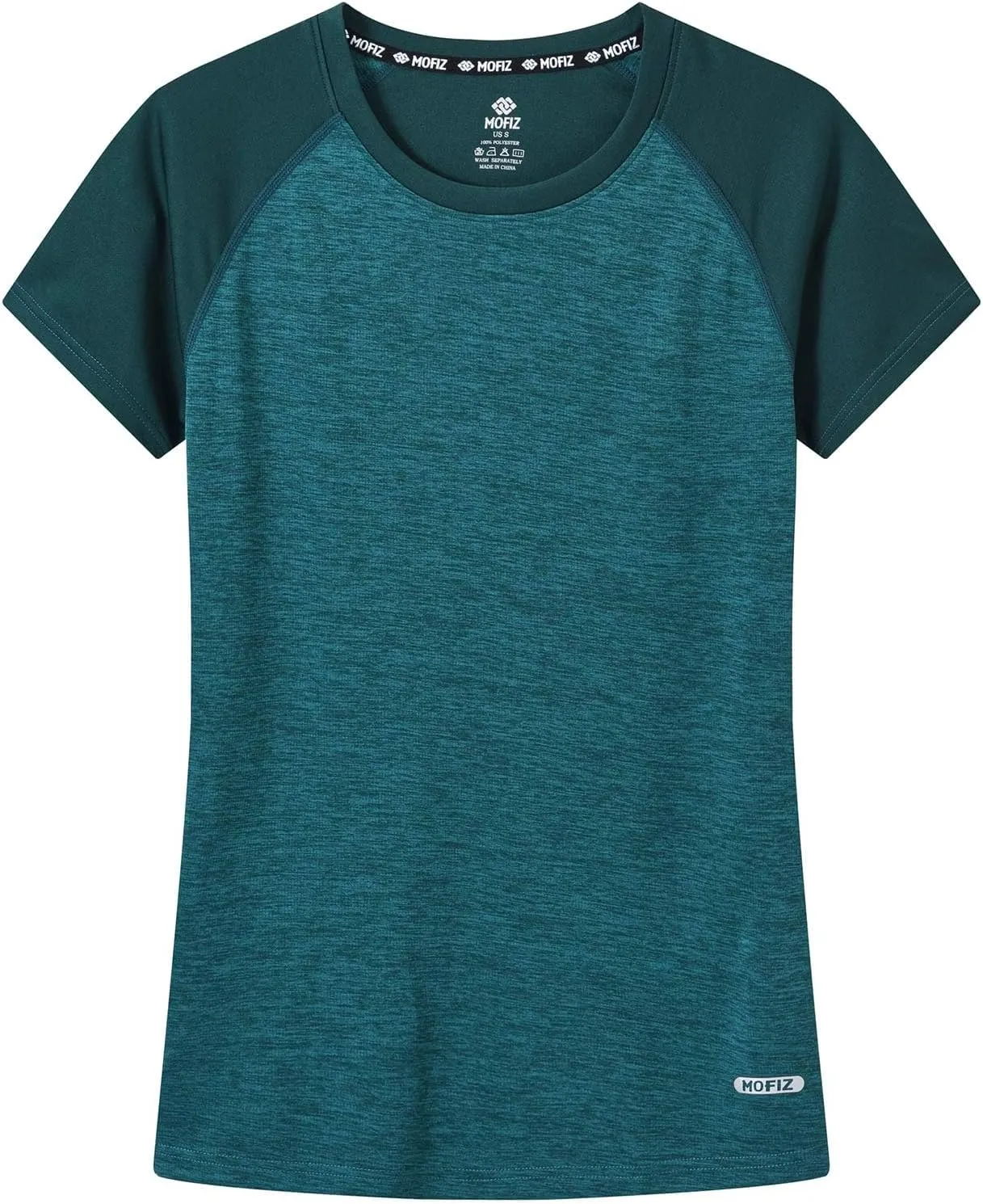 MoFiz Women's Short Sleeve UPF 50  Sun Protection Sports T-Shirt Quick Dry Running Workout Athletic Tee Top