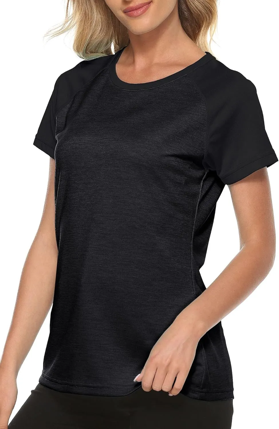 MoFiz Women's Short Sleeve UPF 50  Sun Protection Sports T-Shirt Quick Dry Running Workout Athletic Tee Top