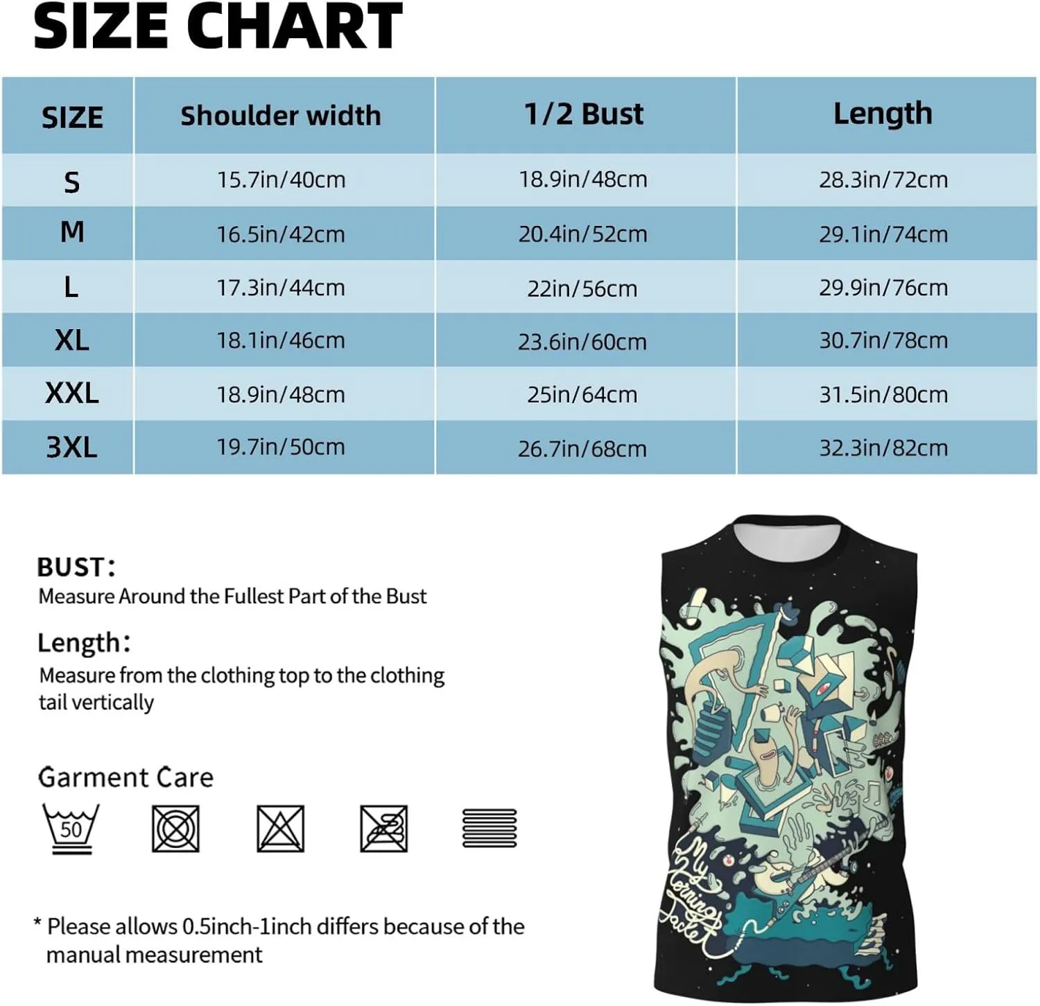 My Music Morning Jacket Men's Quick Dry Workout Tank Tops Sleeveless Moisture Wicking Muscle T-Shirts Breathable Vest