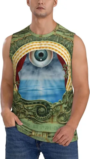 My Music Morning Jacket Men's Quick Dry Workout Tank Tops Sleeveless Moisture Wicking Muscle T-Shirts Breathable Vest