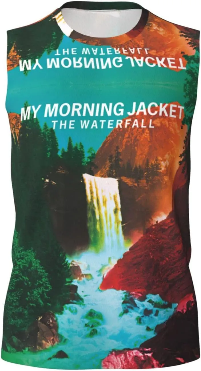 My Music Morning Jacket Men's Quick Dry Workout Tank Tops Sleeveless Moisture Wicking Muscle T-Shirts Breathable Vest