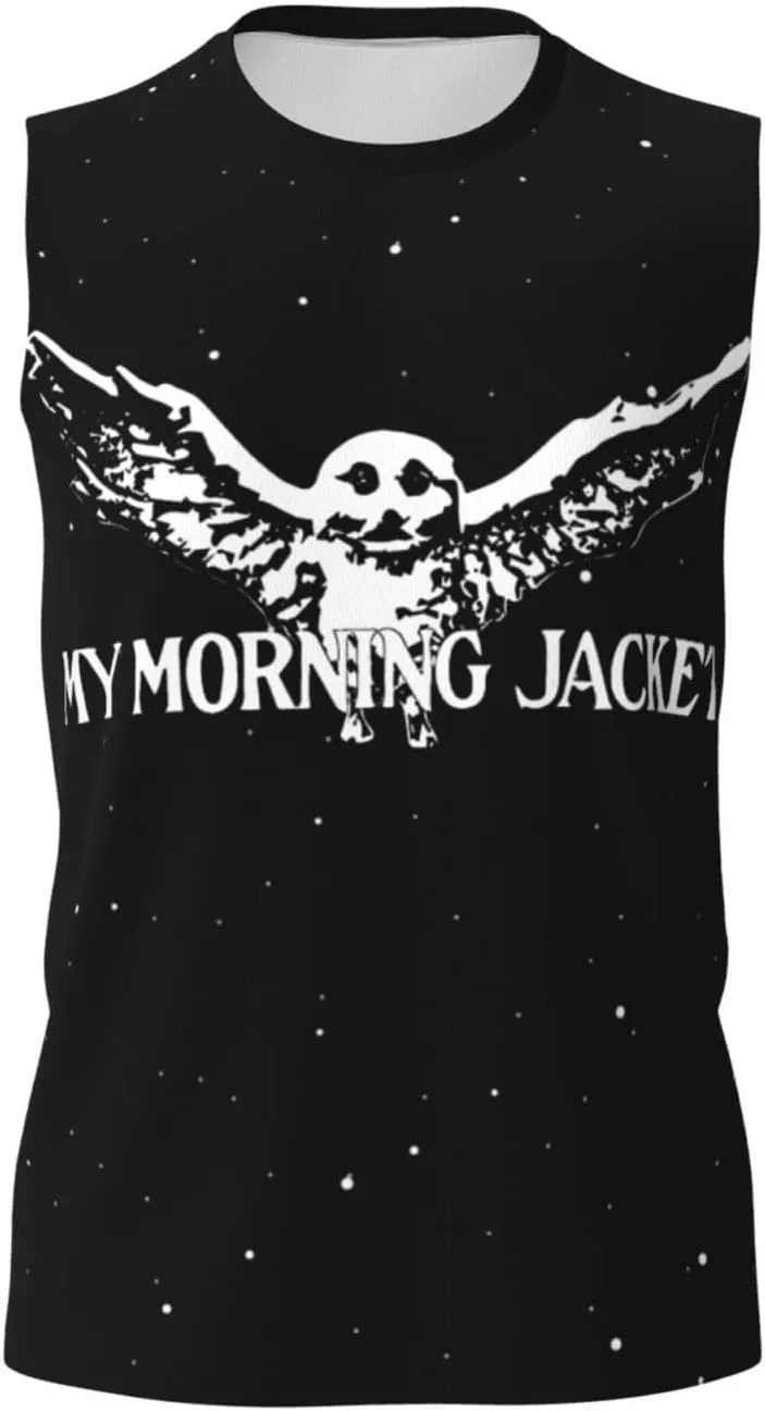 My Music Morning Jacket Men's Quick Dry Workout Tank Tops Sleeveless Moisture Wicking Muscle T-Shirts Breathable Vest
