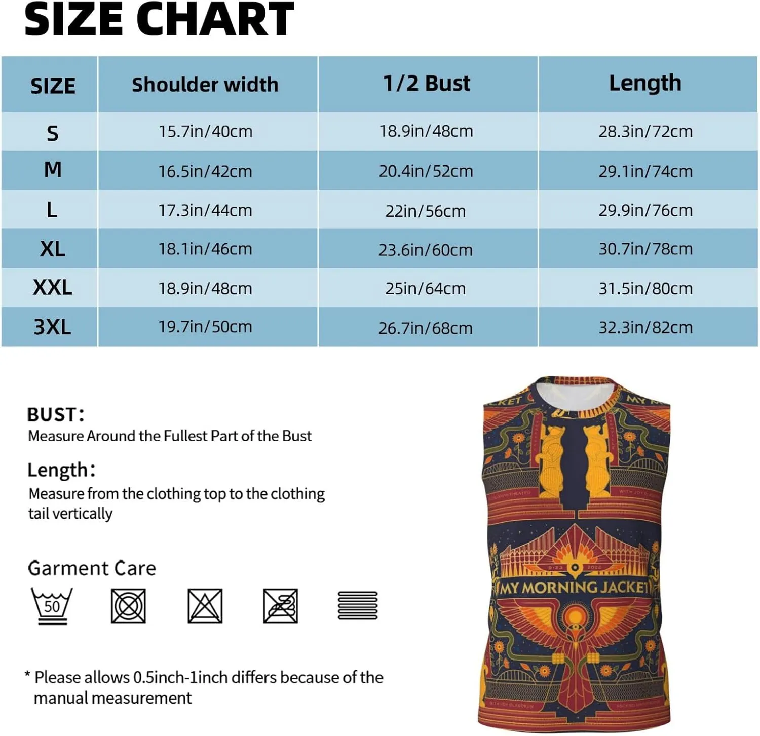 My Music Morning Jacket Men's Quick Dry Workout Tank Tops Sleeveless Moisture Wicking Muscle T-Shirts Breathable Vest