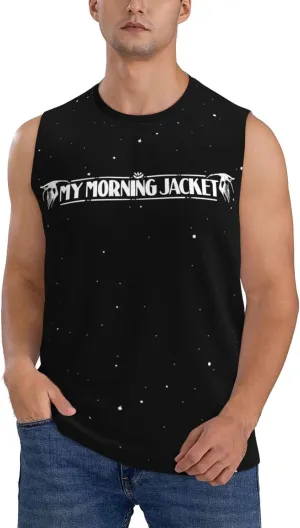 My Music Morning Jacket Men's Quick Dry Workout Tank Tops Sleeveless Moisture Wicking Muscle T-Shirts Breathable Vest
