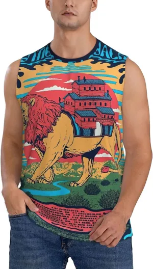 My Music Morning Jacket Men's Quick Dry Workout Tank Tops Sleeveless Moisture Wicking Muscle T-Shirts Breathable Vest