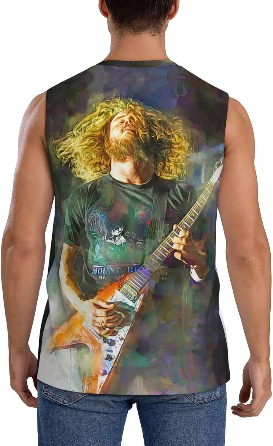 My Music Morning Jacket Men's Quick Dry Workout Tank Tops Sleeveless Moisture Wicking Muscle T-Shirts Breathable Vest