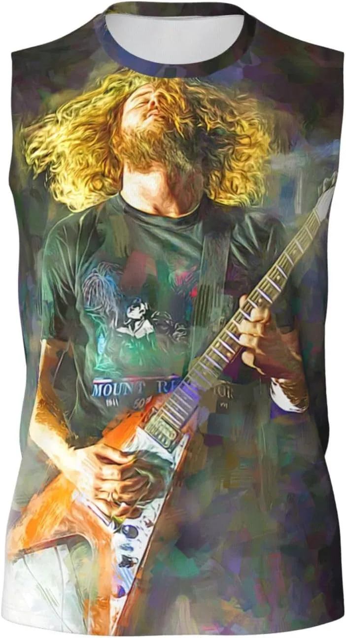 My Music Morning Jacket Men's Quick Dry Workout Tank Tops Sleeveless Moisture Wicking Muscle T-Shirts Breathable Vest