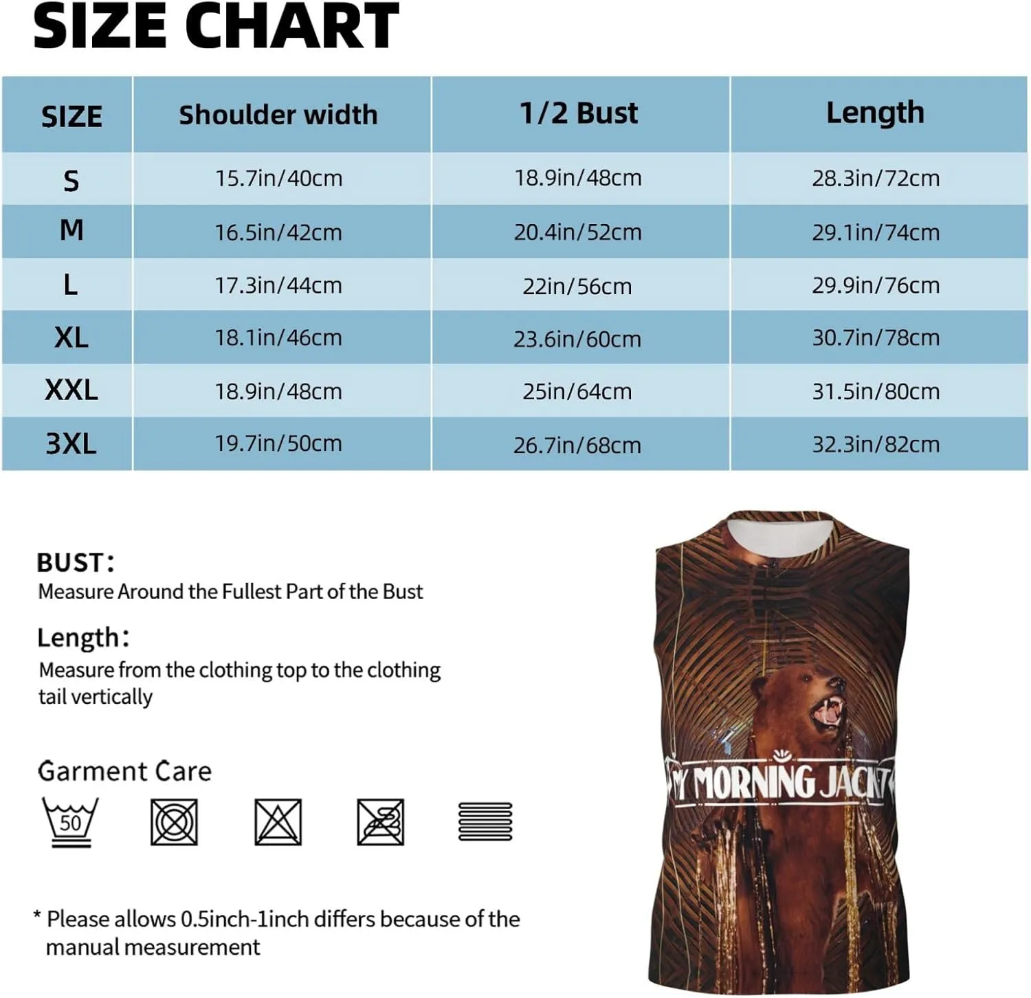 My Music Morning Jacket Men's Quick Dry Workout Tank Tops Sleeveless Moisture Wicking Muscle T-Shirts Breathable Vest