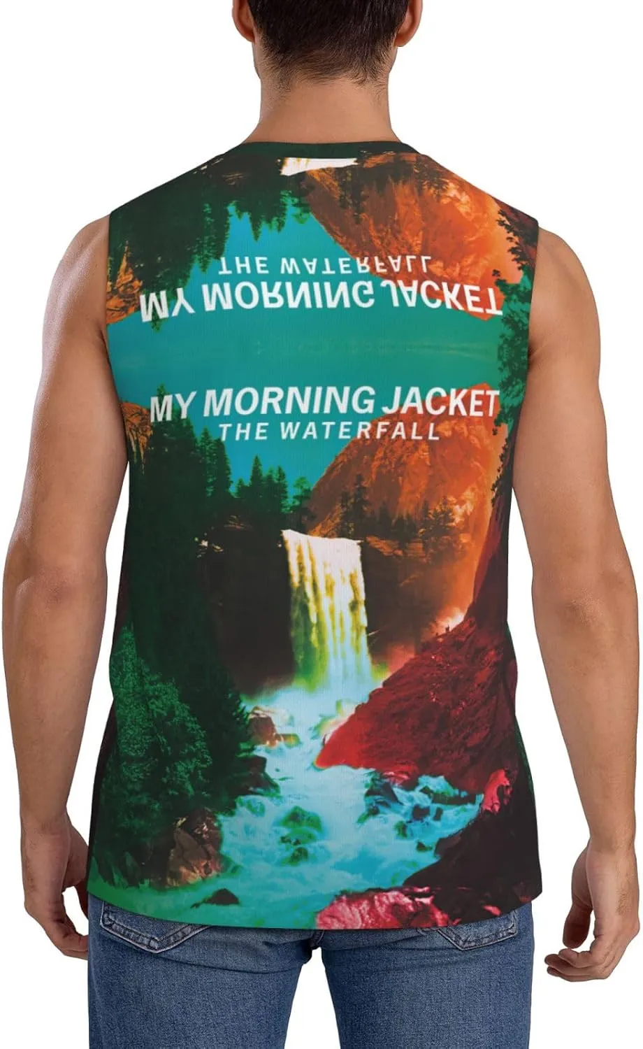 My Music Morning Jacket Men's Quick Dry Workout Tank Tops Sleeveless Moisture Wicking Muscle T-Shirts Breathable Vest