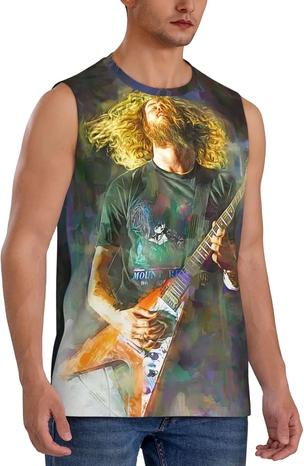 My Music Morning Jacket Men's Quick Dry Workout Tank Tops Sleeveless Moisture Wicking Muscle T-Shirts Breathable Vest