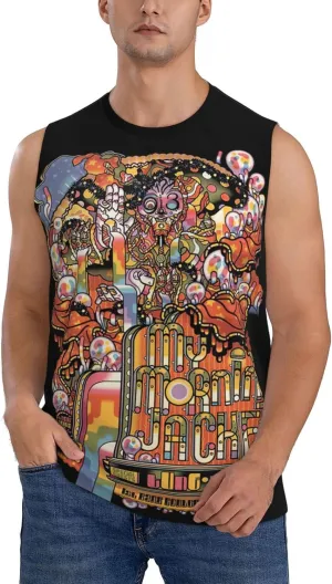 My Music Morning Jacket Men's Quick Dry Workout Tank Tops Sleeveless Moisture Wicking Muscle T-Shirts Breathable Vest