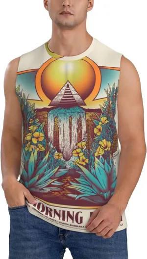 My Music Morning Jacket Men's Quick Dry Workout Tank Tops Sleeveless Moisture Wicking Muscle T-Shirts Breathable Vest