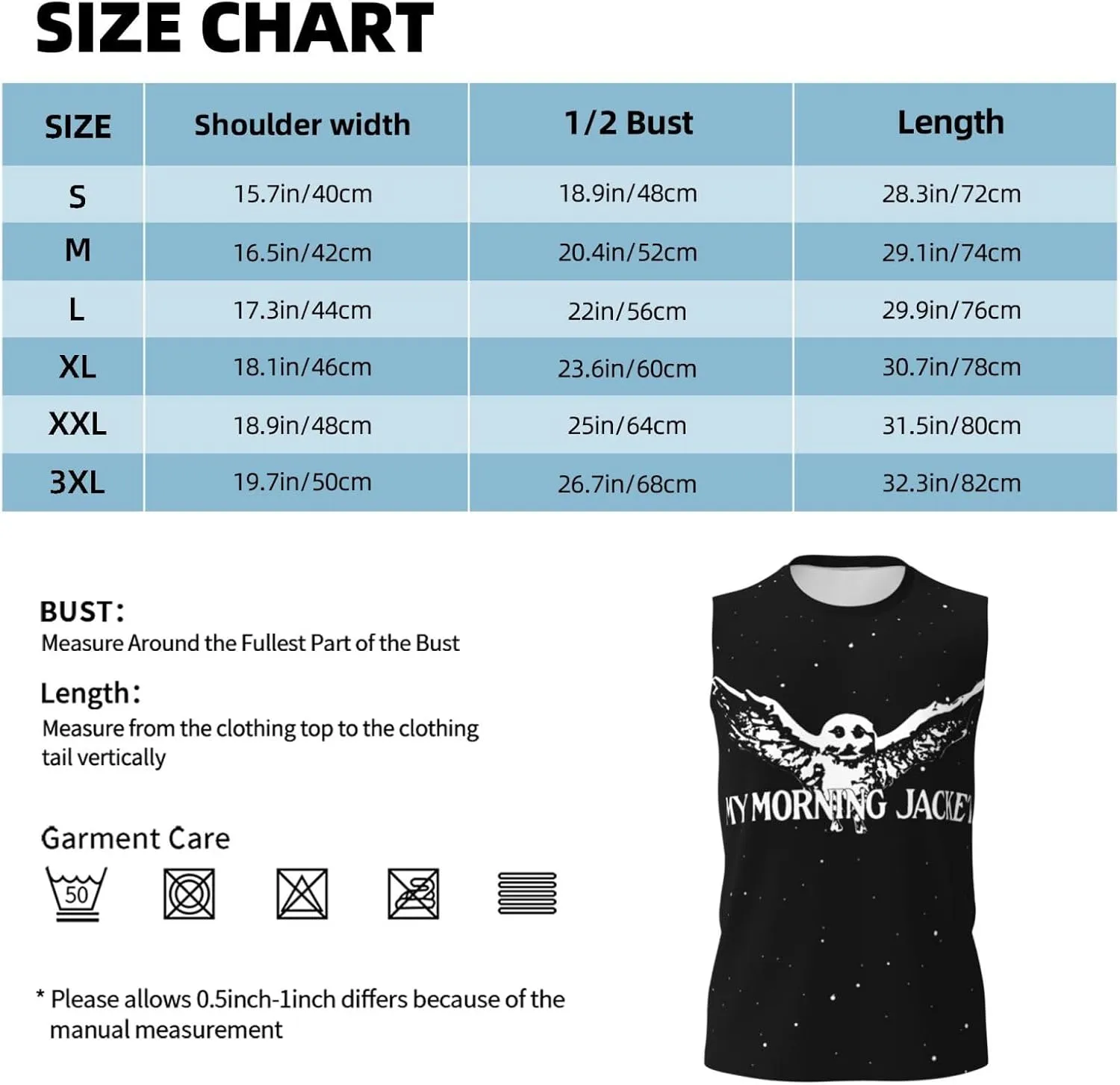 My Music Morning Jacket Men's Quick Dry Workout Tank Tops Sleeveless Moisture Wicking Muscle T-Shirts Breathable Vest