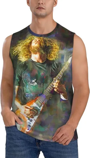 My Music Morning Jacket Men's Quick Dry Workout Tank Tops Sleeveless Moisture Wicking Muscle T-Shirts Breathable Vest