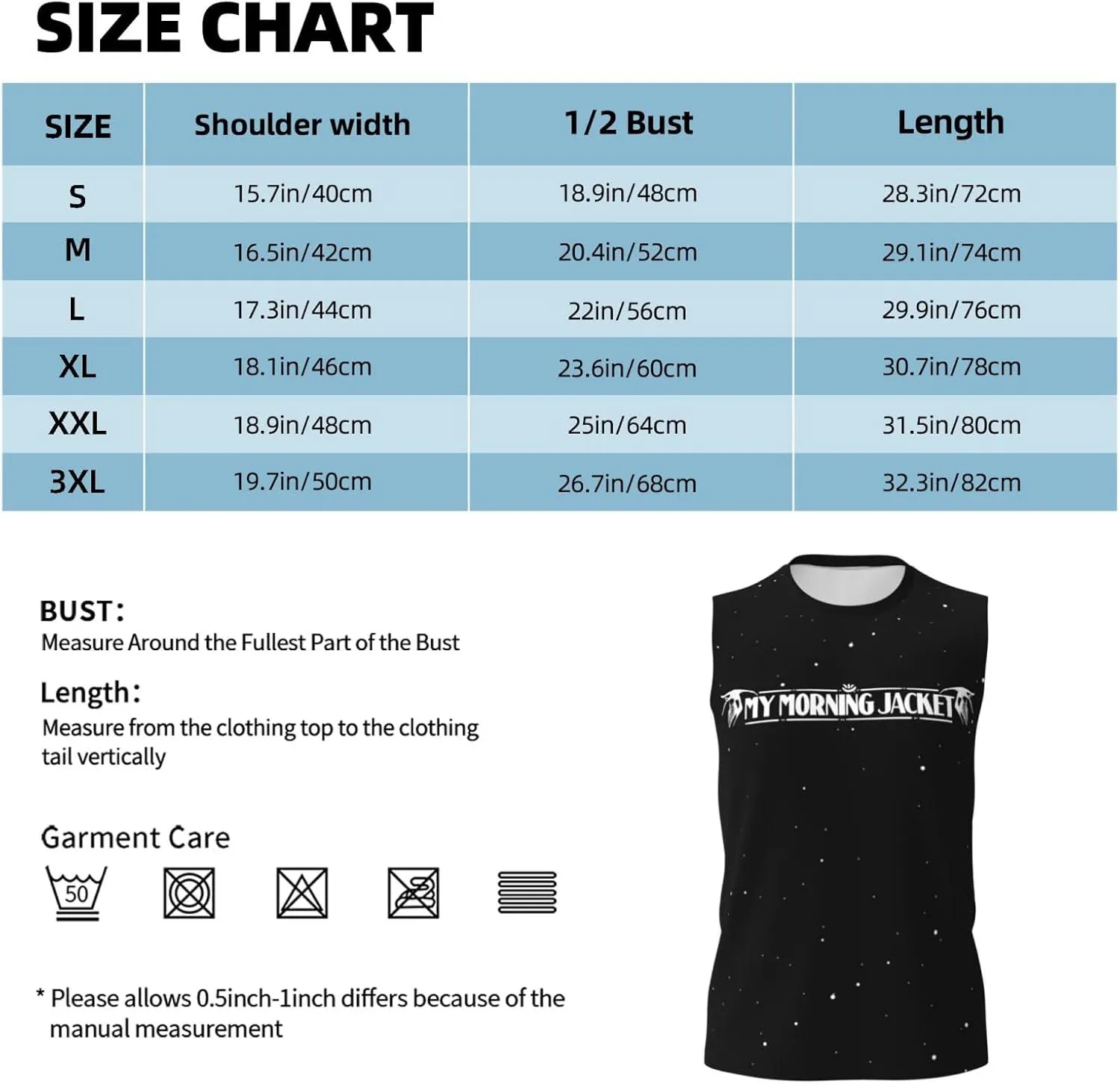 My Music Morning Jacket Men's Quick Dry Workout Tank Tops Sleeveless Moisture Wicking Muscle T-Shirts Breathable Vest