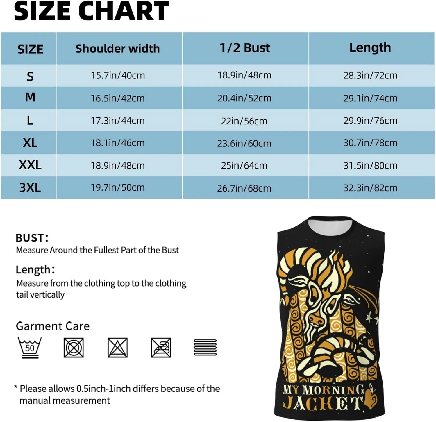 My Music Morning Jacket Men's Quick Dry Workout Tank Tops Sleeveless Moisture Wicking Muscle T-Shirts Breathable Vest