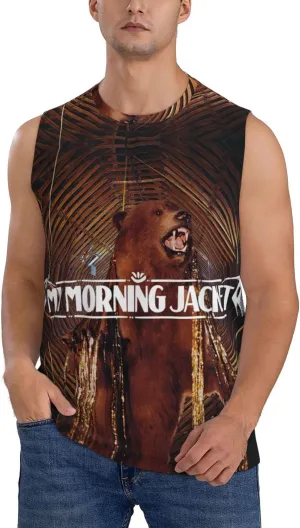 My Music Morning Jacket Men's Quick Dry Workout Tank Tops Sleeveless Moisture Wicking Muscle T-Shirts Breathable Vest