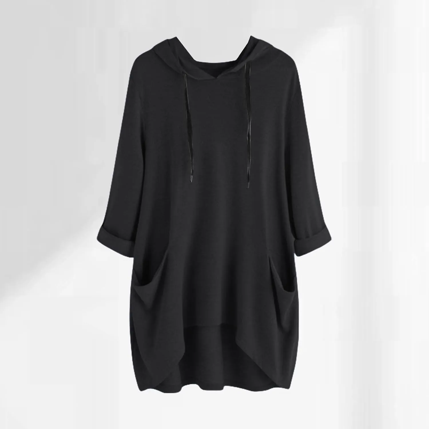 Oversized Hoodie Dress Women Long Sweatshirt Hooded Dress with Pockets Oversized Casual Pullover