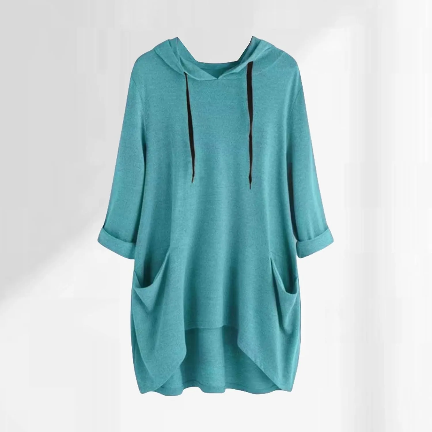 Oversized Hoodie Dress Women Long Sweatshirt Hooded Dress with Pockets Oversized Casual Pullover