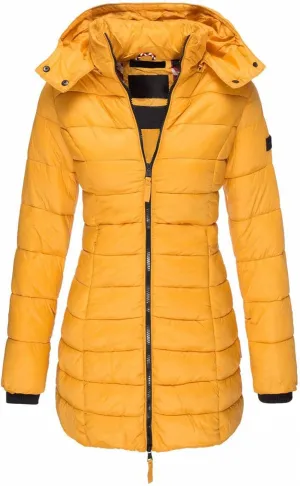 Parka Coats for Women Plus Size Long Thermal Thicken Padded Jacket Trendy 2022 Outdoor Down Coat with Pockets