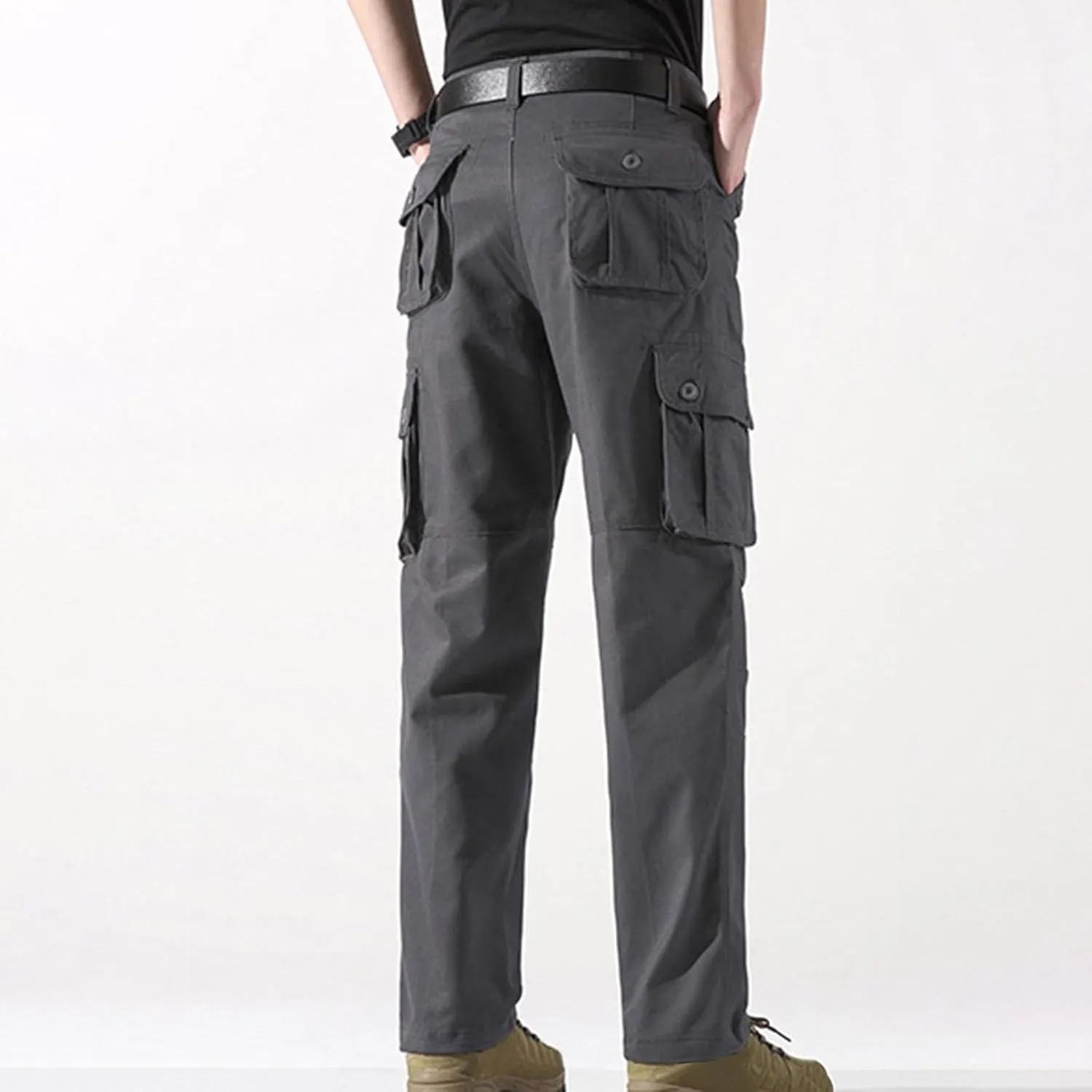 Quick Dry Lightweight Hiking Cargo Work Pants for Men Relaxed Fit Tactical Cargo Work Pants with Multi Pocket