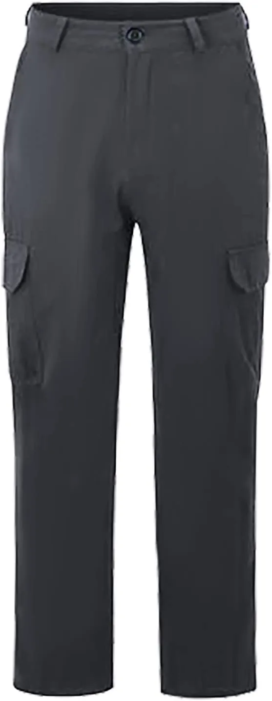 Relaxed Fit Fleece Cargo Sweatpants for Men Oversized Causal Athletic Jogger Pants Outdoor Military Army Cargo Pants
