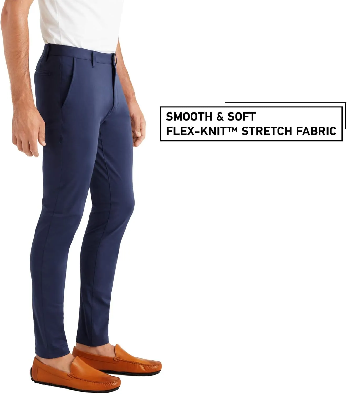 Rhone Commuter Skinny Men's Pants, Ultra Slim-Fit Mens Dress Pants, Stretch Fabric, Work Pants for Men, Wrinkle Resistant