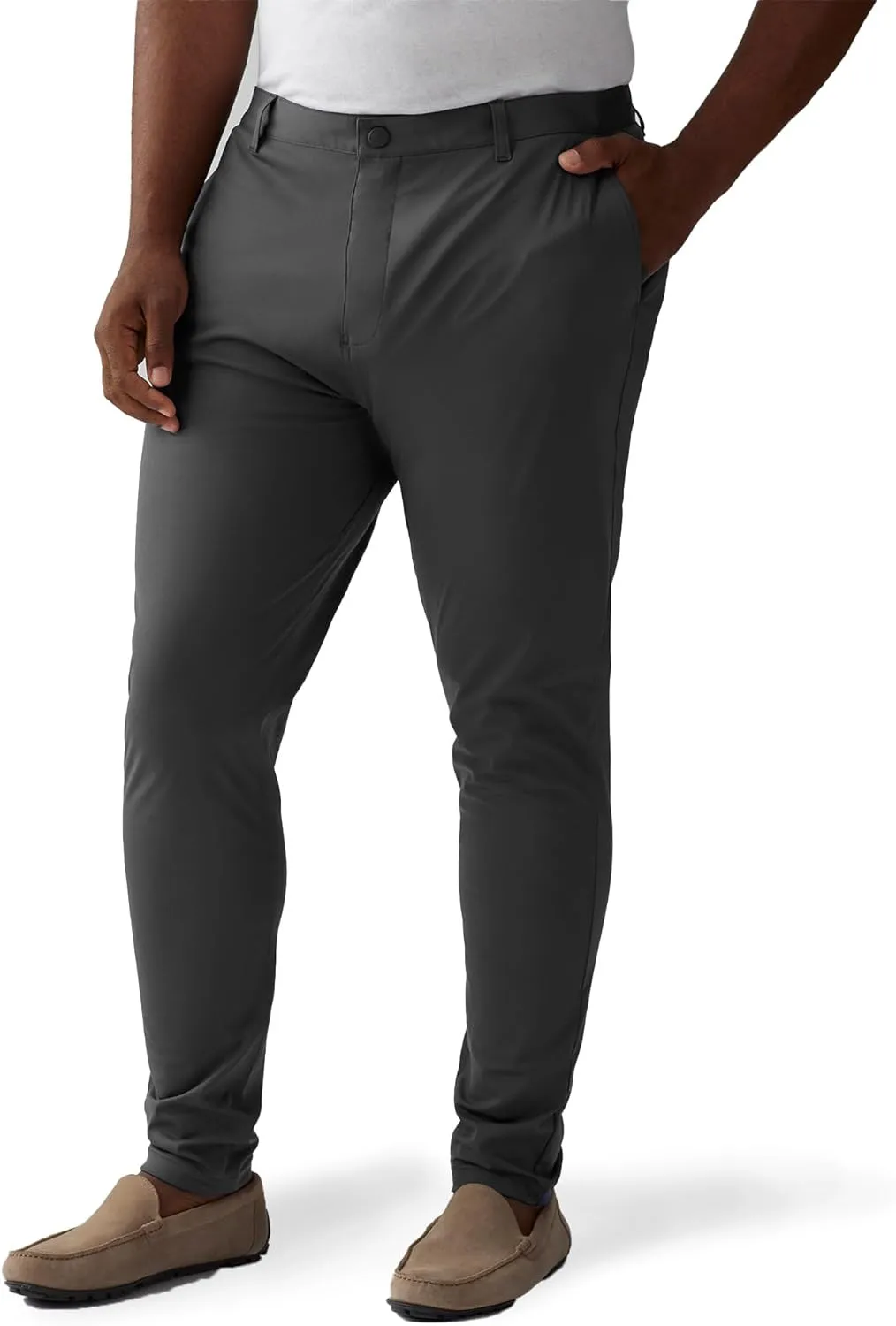 Rhone Commuter Skinny Men's Pants, Ultra Slim-Fit Mens Dress Pants, Stretch Fabric, Work Pants for Men, Wrinkle Resistant