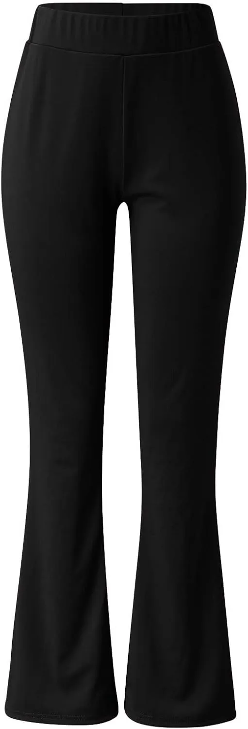 sdbrld Yoga Pants With Pockets For Women High Waist Flare Leggings Workout Crossover Bell Bottom Lounge Leggings for Women