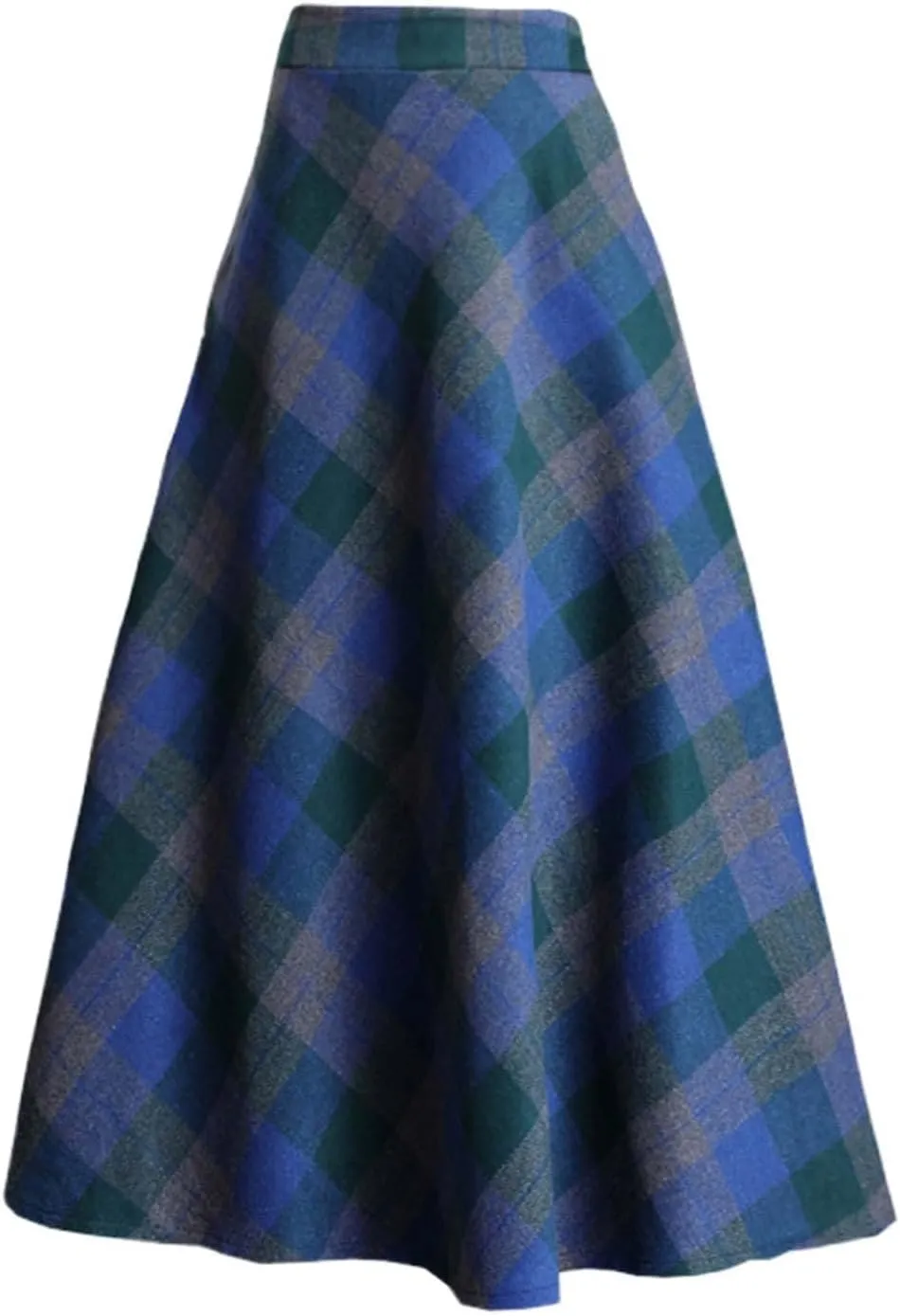 Spring Skirts for Women 2025 Trendy Plaid Pleated Fashion Stylish A-Line Long Skirts for Going Out Vacation Clothes