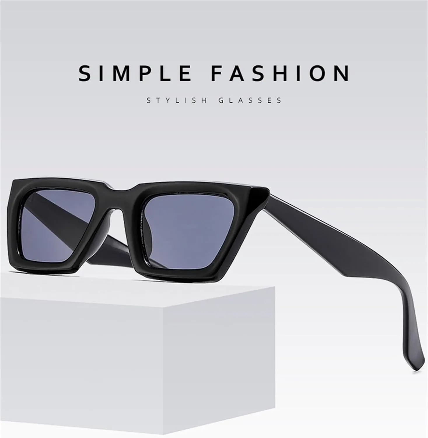 Square Commuter Men Sunglasses Outdoor Vacation Shopping Women Commuter Sun Glasses