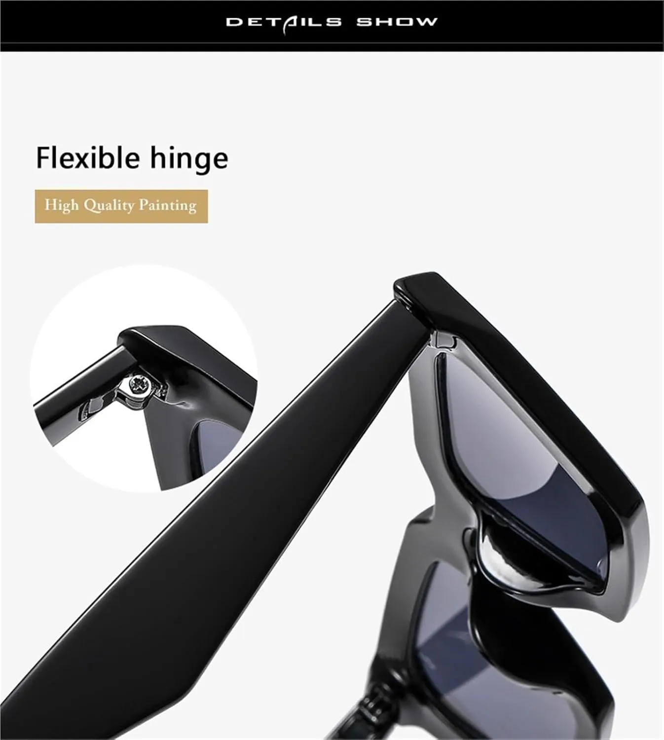 Square Commuter Men Sunglasses Outdoor Vacation Shopping Women Commuter Sun Glasses
