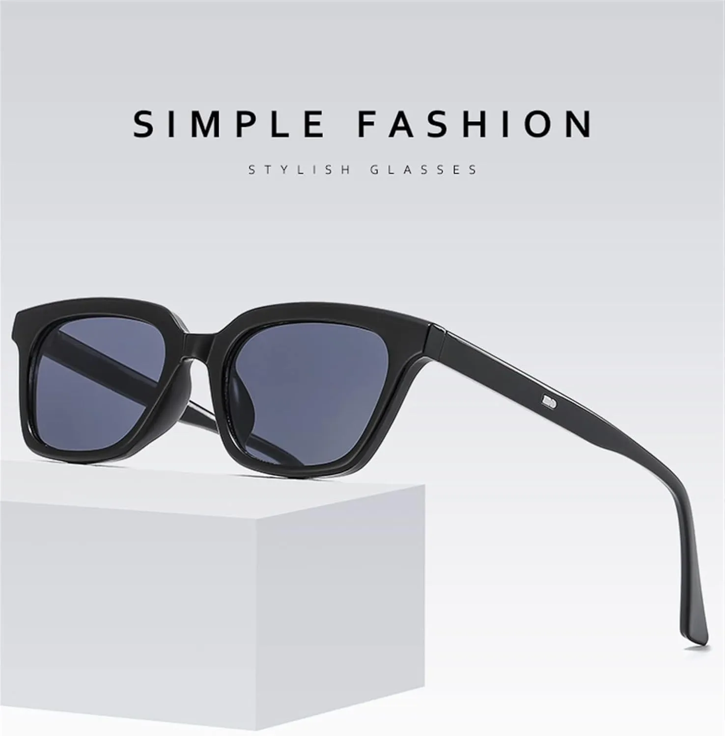 Square Frame Men's Vacation Sunglasses Commuter Sports Women's Driving Sun Glasses