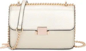 Square Shoulder Bags for Women Chain Strap Crossbody Bag Medium Leather Evening Bag for Women Satchel Handbags