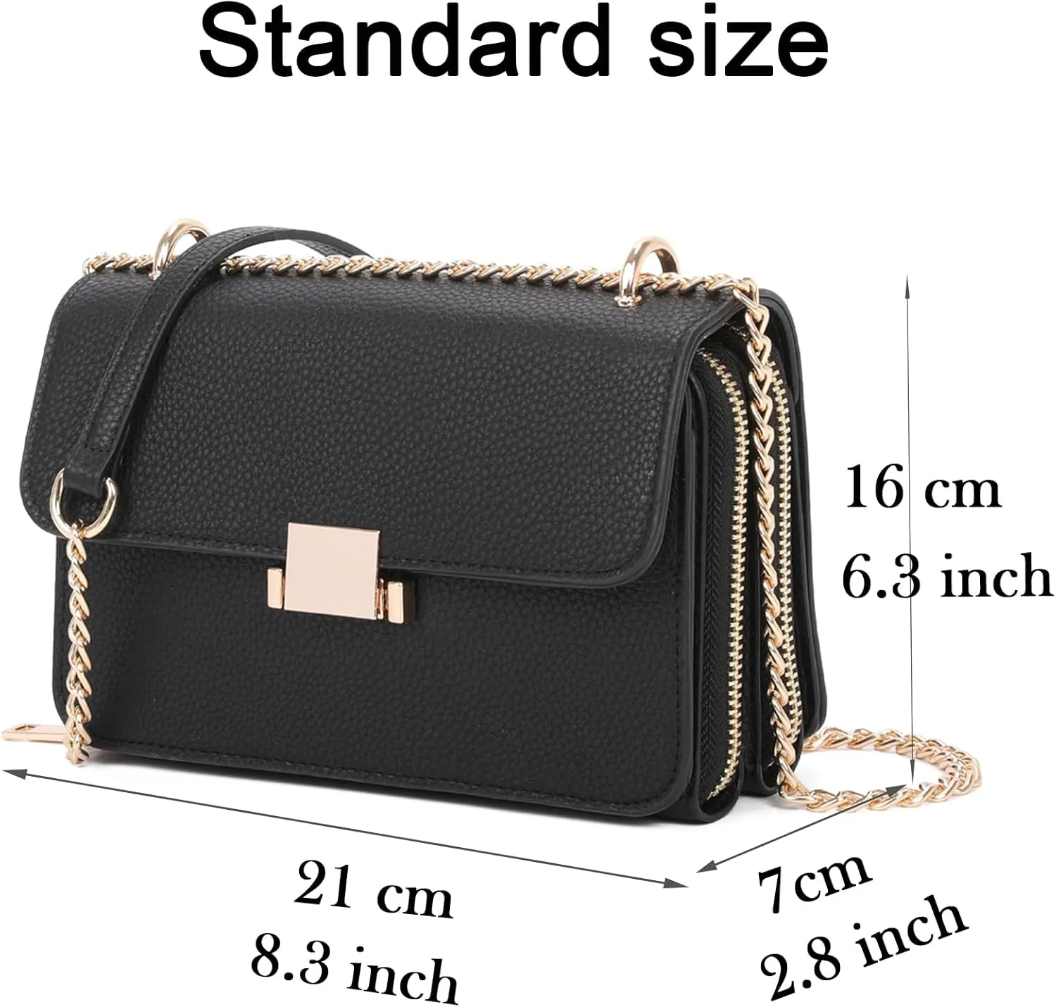 Square Shoulder Bags for Women Chain Strap Crossbody Bag Medium Leather Evening Bag for Women Satchel Handbags