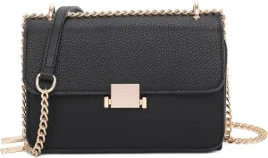 Square Shoulder Bags for Women Chain Strap Crossbody Bag Medium Leather Evening Bag for Women Satchel Handbags