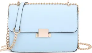 Square Shoulder Bags for Women Chain Strap Crossbody Bag Medium Leather Evening Bag for Women Satchel Handbags