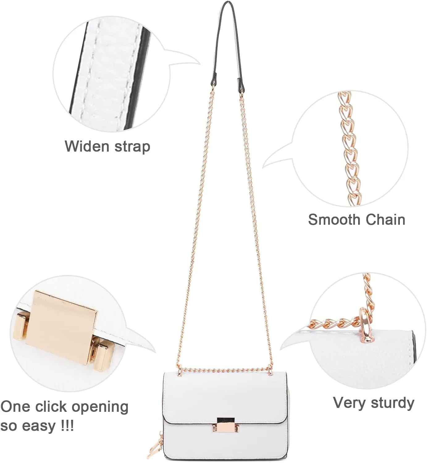Square Shoulder Bags for Women Chain Strap Crossbody Bag Medium Leather Evening Bag for Women Satchel Handbags