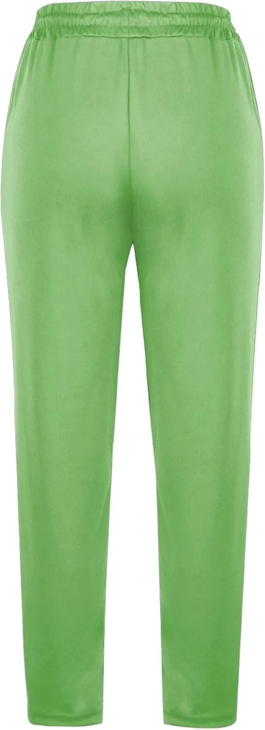 Straight Leg Pants for Women Casual Elastic Waist Drawstring Yoga Pants with Pockets Workout Running Sweatpants