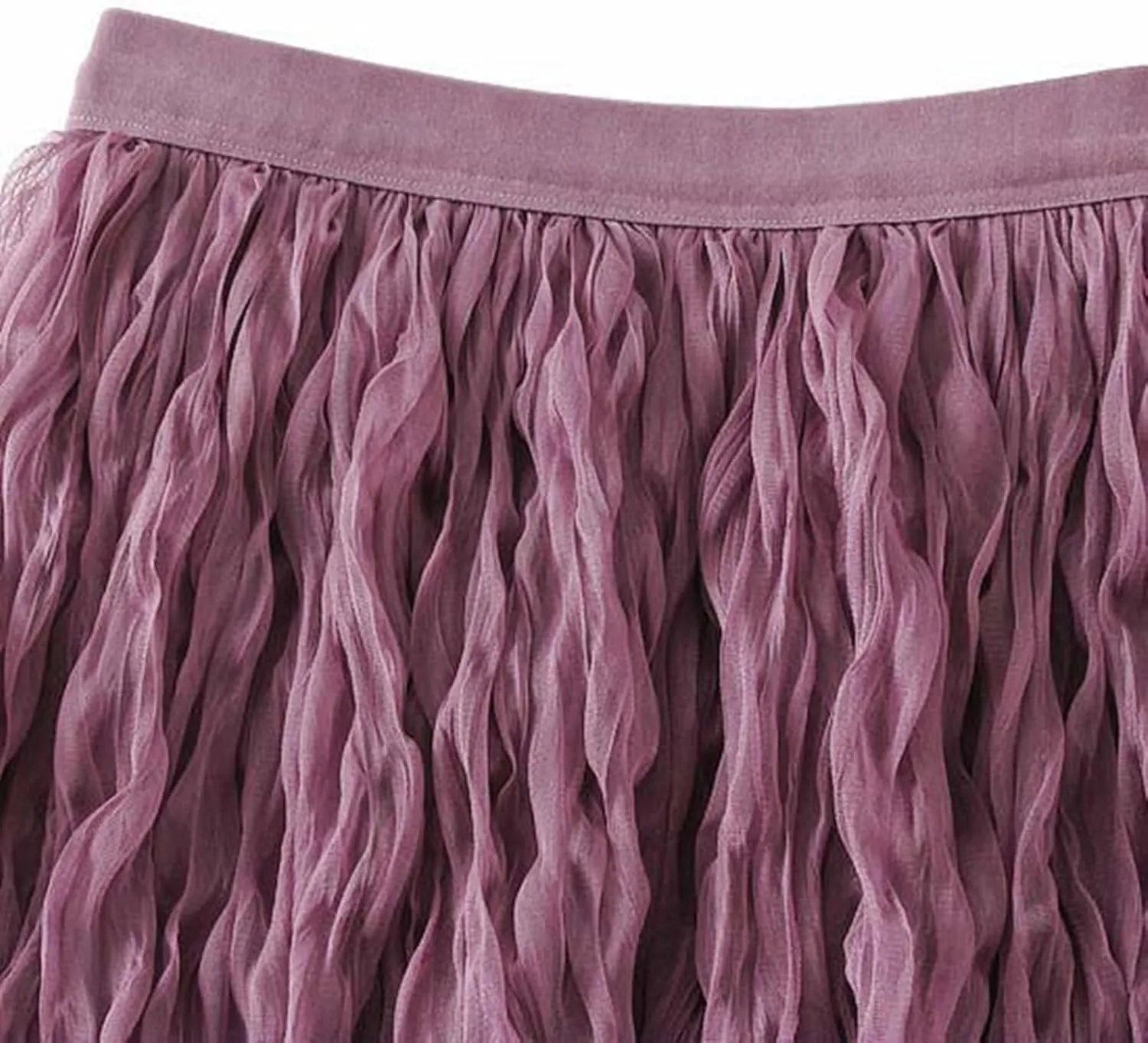 Summer Skirt for Women Trendy High Elastic Waist Lightweight Sheer A-Line Pleated Flared Maxi Shirts Long Streetwear