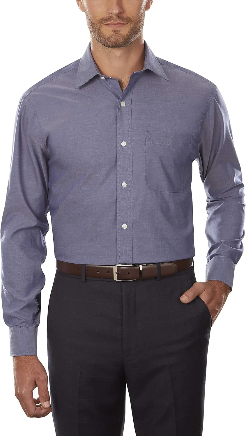 Tommy Hilfiger Men's Dress Shirt Regular Fit Non Iron Solid