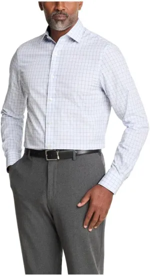 Tommy Hilfiger Men's Dress Shirt Regular Fit Stretch Twill