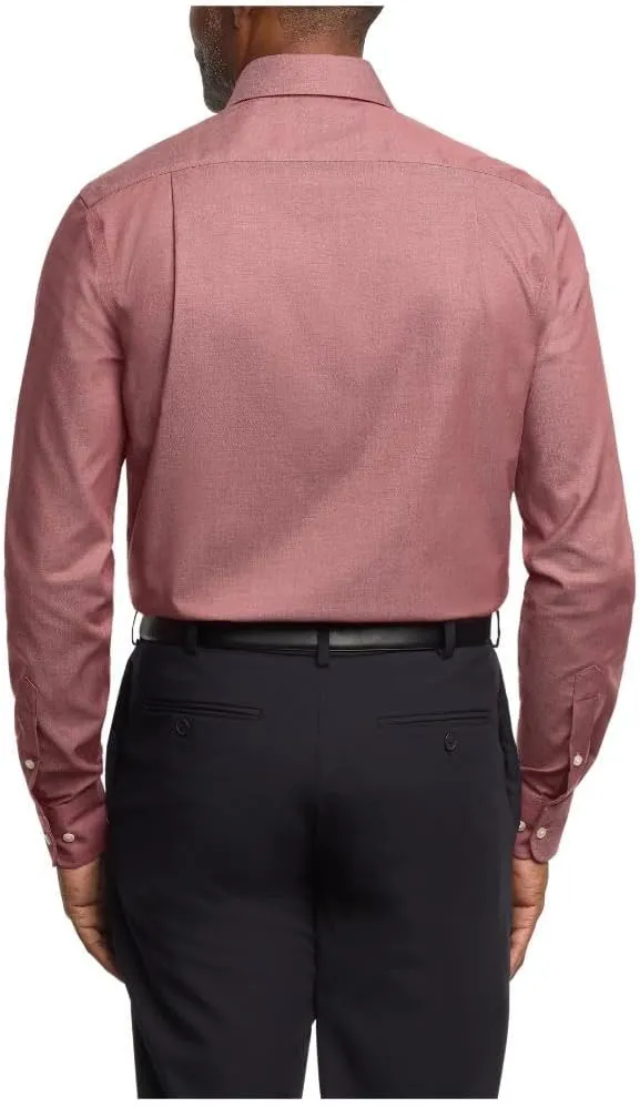 Tommy Hilfiger Men's Dress Shirt Regular Fit Stretch Twill