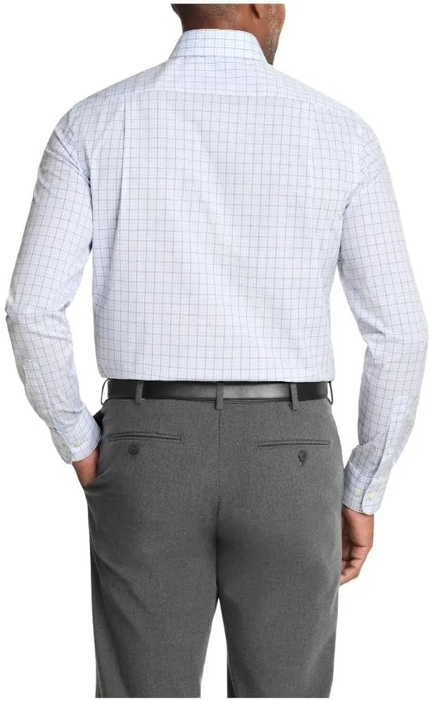 Tommy Hilfiger Men's Dress Shirt Regular Fit Stretch Twill