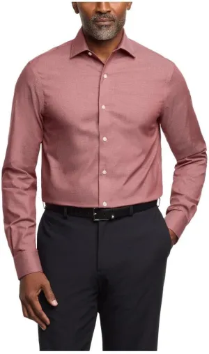 Tommy Hilfiger Men's Dress Shirt Regular Fit Stretch Twill