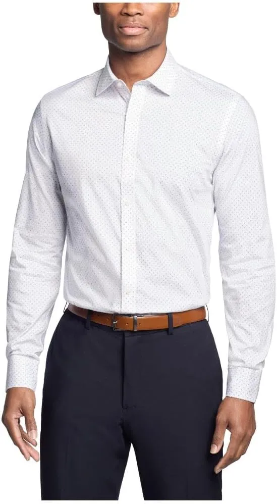 Tommy Hilfiger Men's Dress Shirt Regular Fit Twill